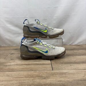 Nike Air VaporMax 2021 FK Men’s Running Gym Sneakers Shoes White Royal Volt - 11